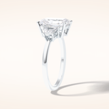 3 CT Radiant Shaped Three Stone Moissanite Engagement Ring