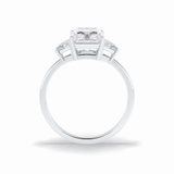 Radiant Three Stone Lab Grown Diamond Engagement Ring