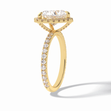 Heart Halo & Pave Lab Grown Diamond Engagement Ring