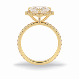Heart Halo & Pave Lab Grown Diamond Engagement Ring