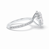 Heart Halo & Pave Lab Grown Diamond Engagement Ring