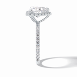 Heart Halo & Pave Lab Grown Diamond Engagement Ring
