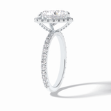 Heart Halo & Pave Lab Grown Diamond Engagement Ring