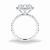 Heart Halo & Pave Lab Grown Diamond Engagement Ring
