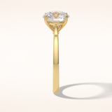 2.5 CT Round Shaped Solitaire Moissanite Bridal Set