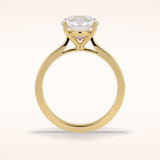 2.5 CT Round Shaped Solitaire Moissanite Bridal Set