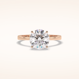 2.5 CT Round Shaped Solitaire Moissanite Bridal Set