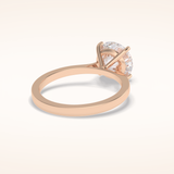 2.5 CT Round Shaped Solitaire Moissanite Bridal Set