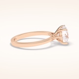 2.5 CT Round Shaped Solitaire Moissanite Bridal Set