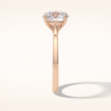 2.5 CT Round Shaped Solitaire Moissanite Bridal Set