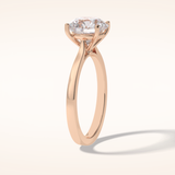 2.5 CT Round Shaped Solitaire Moissanite Bridal Set