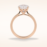 2.5 CT Round Shaped Solitaire Moissanite Bridal Set