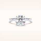 2.5 CT Round Shaped Solitaire Moissanite Bridal Set
