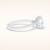 2.5 CT Round Shaped Solitaire Moissanite Bridal Set