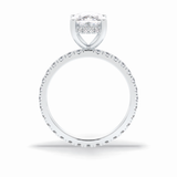 Cushion Hidden Halo & Pave Lab Grown Diamond Engagement Ring