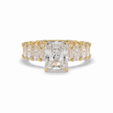 Radiant Pave Lab Grown Diamond Engagement Ring