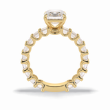 Radiant Pave Lab Grown Diamond Engagement Ring