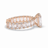 Radiant Pave Lab Grown Diamond Engagement Ring
