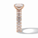 Radiant Pave Lab Grown Diamond Engagement Ring