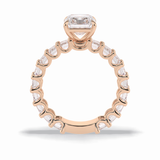 Radiant Pave Lab Grown Diamond Engagement Ring