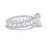 Radiant Pave Lab Grown Diamond Engagement Ring