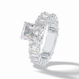 Radiant Pave Lab Grown Diamond Engagement Ring