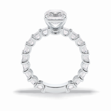 Radiant Pave Lab Grown Diamond Engagement Ring