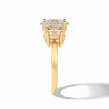 Oval Three Stone Lab Grown Diamond Engagement Ring