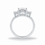 Oval Three Stone Lab Grown Diamond Engagement Ring