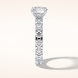 2.05 CT Round Shaped Pave Moissanite Engagement Ring