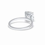 Cushion Pave Lab Grown Diamond Engagement Ring
