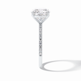 Cushion Pave Lab Grown Diamond Engagement Ring