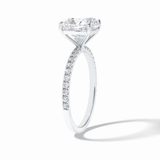 Cushion Pave Lab Grown Diamond Engagement Ring