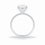 Cushion Pave Lab Grown Diamond Engagement Ring