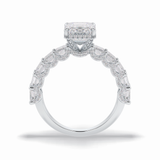 Emerald Pave Lab Grown Diamond Engagement Ring