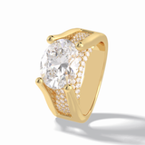 Oval Pave Lab Grown Diamond Engagement Ring