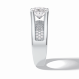 Oval Pave Lab Grown Diamond Engagement Ring
