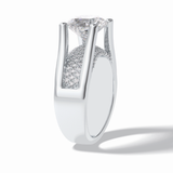 Oval Pave Lab Grown Diamond Engagement Ring