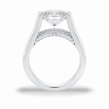 Oval Pave Lab Grown Diamond Engagement Ring