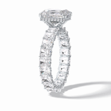Radiant Hidden Halo & Pave Lab Grown Diamond Engagement Ring