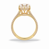 Heart Hidden Halo & Pave Lab Grown Diamond Engagement Ring