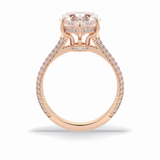 Heart Hidden Halo & Pave Lab Grown Diamond Engagement Ring