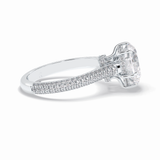 Heart Hidden Halo & Pave Lab Grown Diamond Engagement Ring