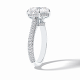 Heart Hidden Halo & Pave Lab Grown Diamond Engagement Ring