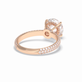 Round Hidden Halo & Pave Lab Grown Diamond Engagement Ring