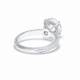 Round Hidden Halo & Pave Lab Grown Diamond Engagement Ring