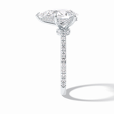 Pear Hidden Halo & Pave Lab Grown Diamond Engagement Ring