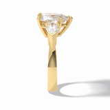 Heart Three Stone Lab Grown Diamond Engagement Ring