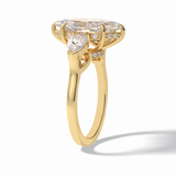 Marquise Three Stone Lab Grown Diamond Engagement Ring