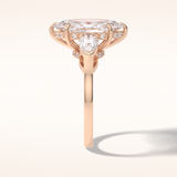 3 CT Marquise Shaped Three Stone Moissanite Engagement Ring